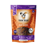 Raw Dog Chews 8oz bag Pig Ear Slices